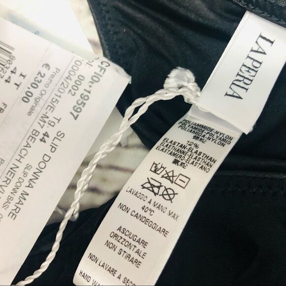 La Perla Swim Bikini Bottom Beach Nervures Black Shimmer 8 - Picture 4 of 5